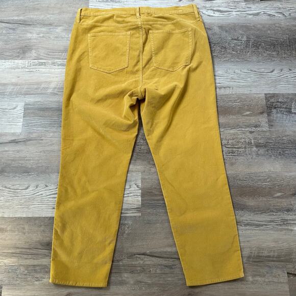 NWT J.Crew Vintage Slim Straight Corduroy Pants Mustard Yellow 35 - Picture 3 of 6